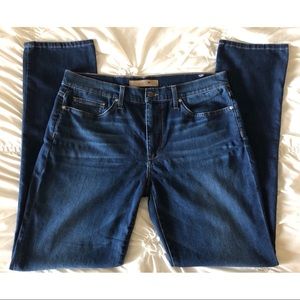 Joes Jeans Slim Fit Straight Leg Jeans 36 x 34 Dark Rinse Zip Fly